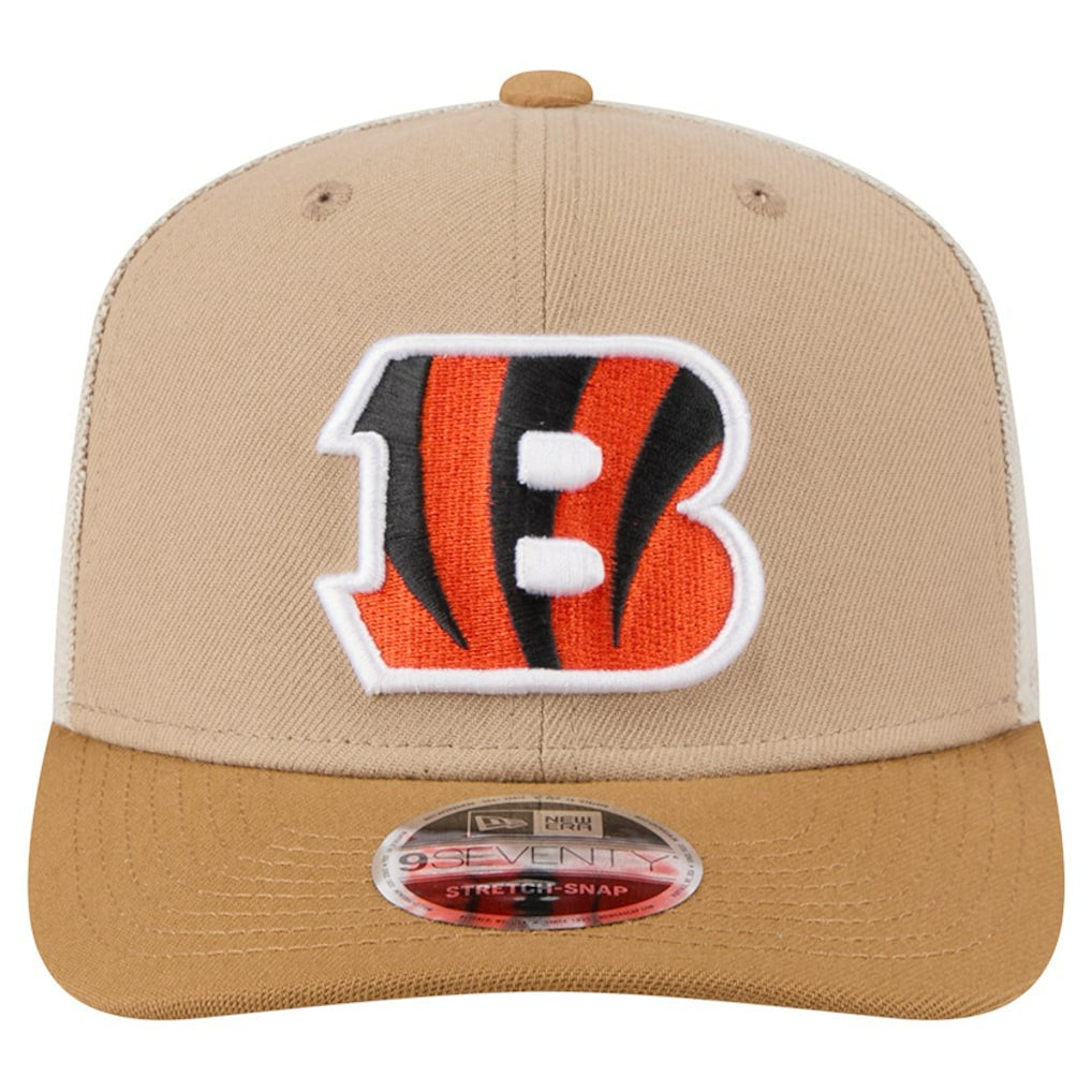 Cincinnati Bengals New Era Two-Tone Trucker 9SEVENTY Adjustable Hat