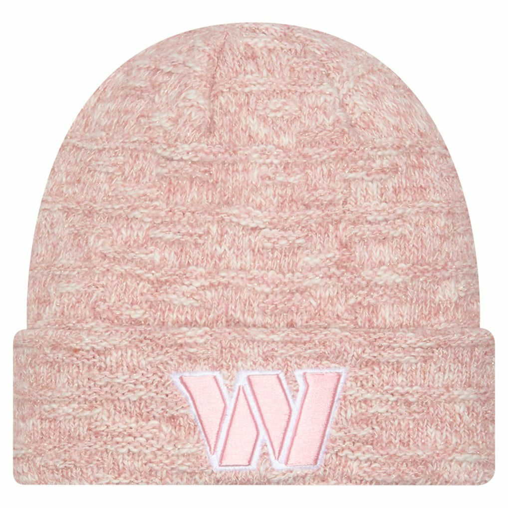 Washington Commanders New Era Women's Metallic Cuffed Knit Hat