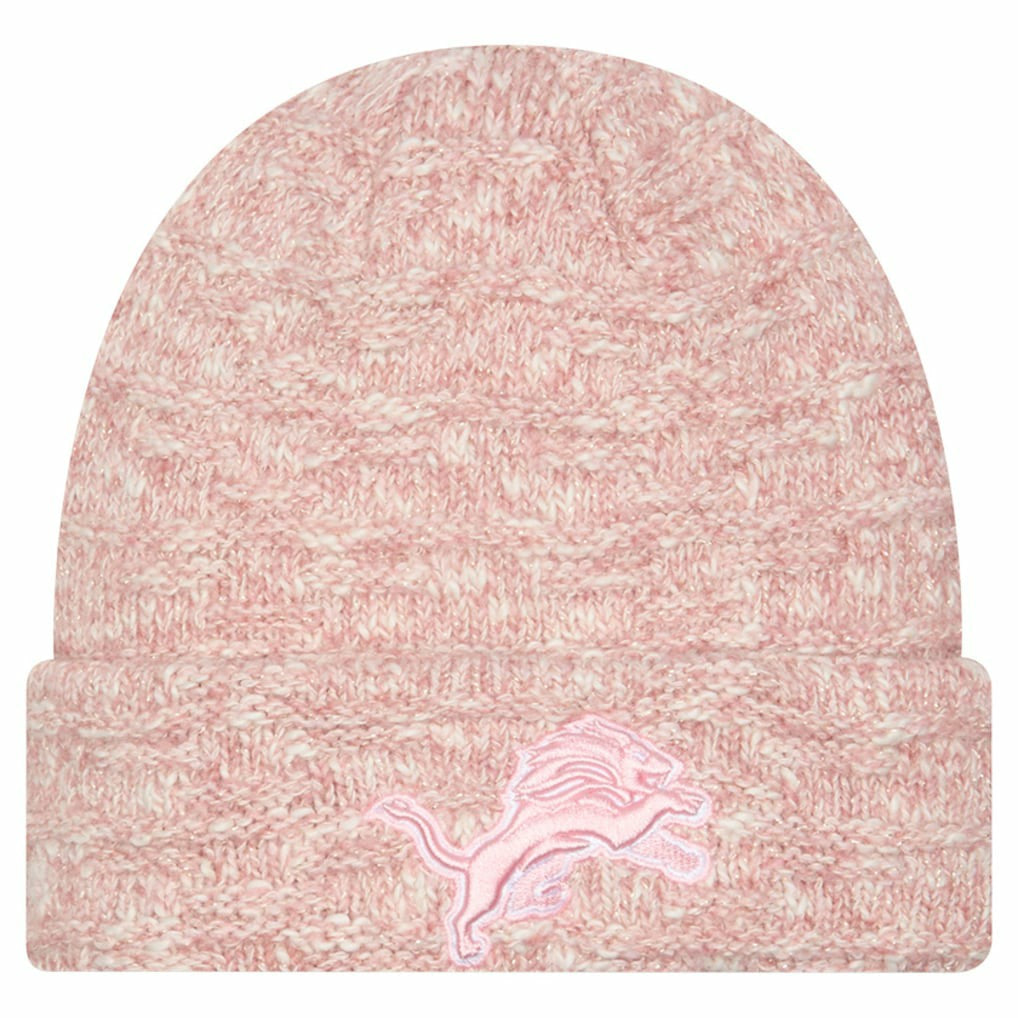 Detroit Lions New Era Women's Metallic Cuffed Knit Hat