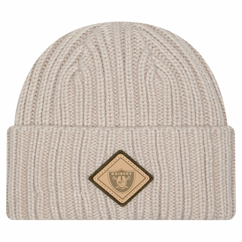 Las Vegas Raiders New Era Logo Applique Cuffed Knit Hat