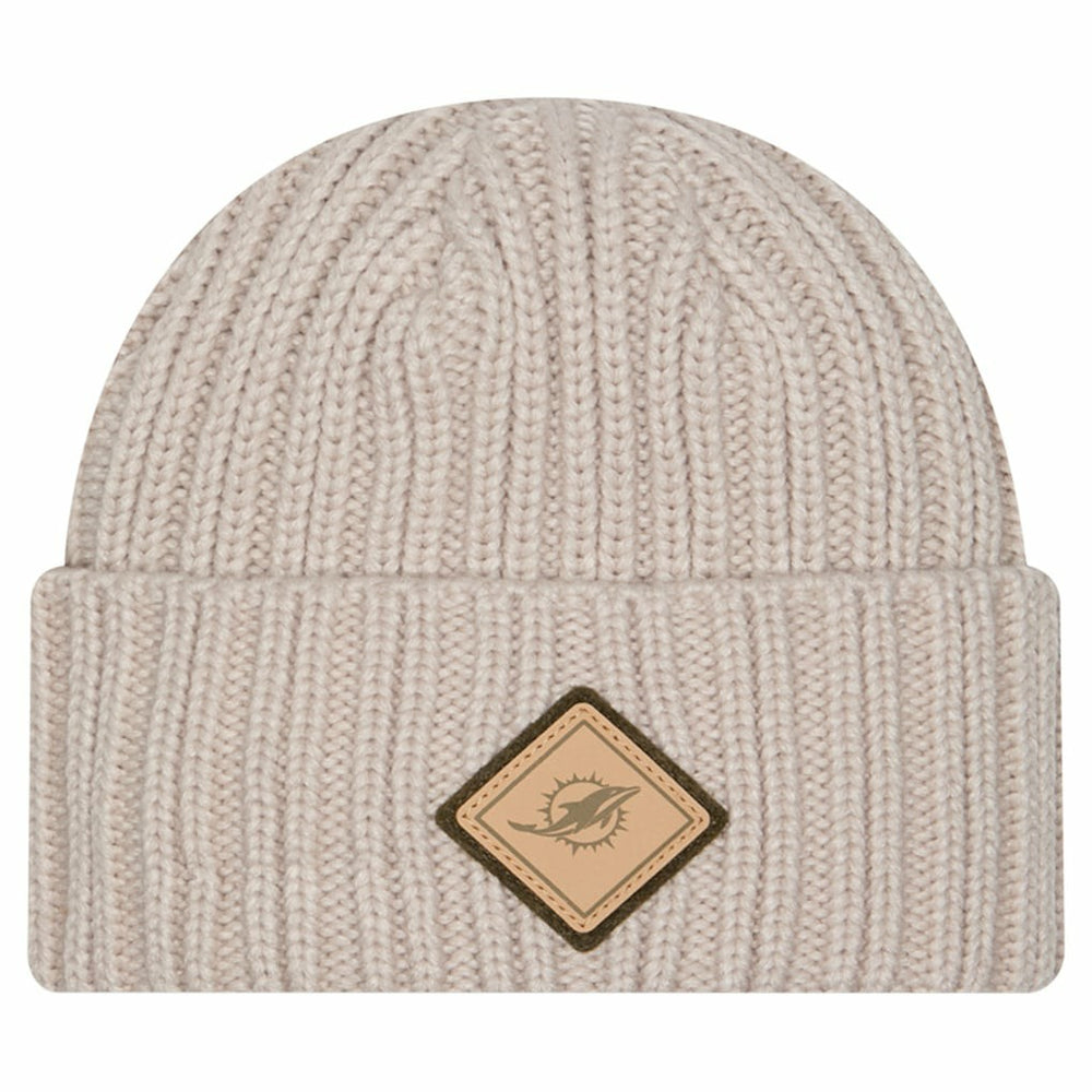 Miami Dolphins New Era Logo Applique Cuffed Knit Hat