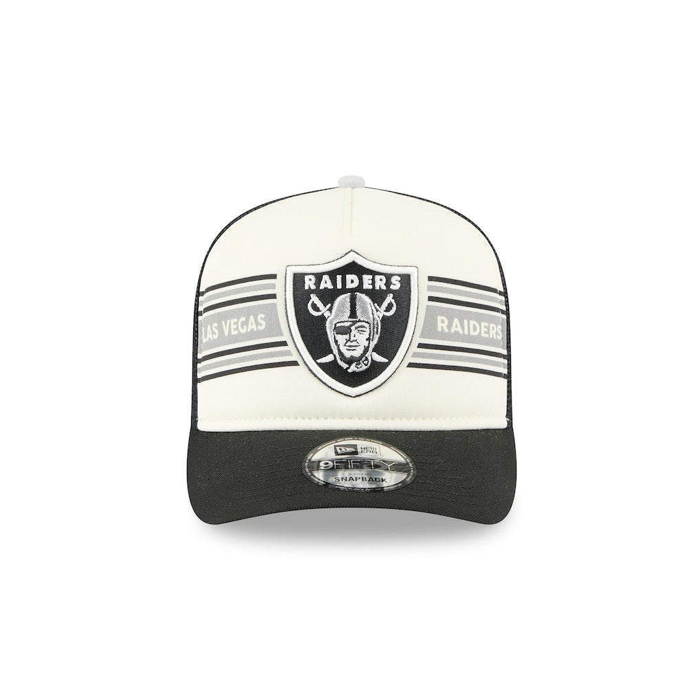 Las Vegas Raiders New Era Banner A-Frame 9FIFTY Trucker Snapback Hat
