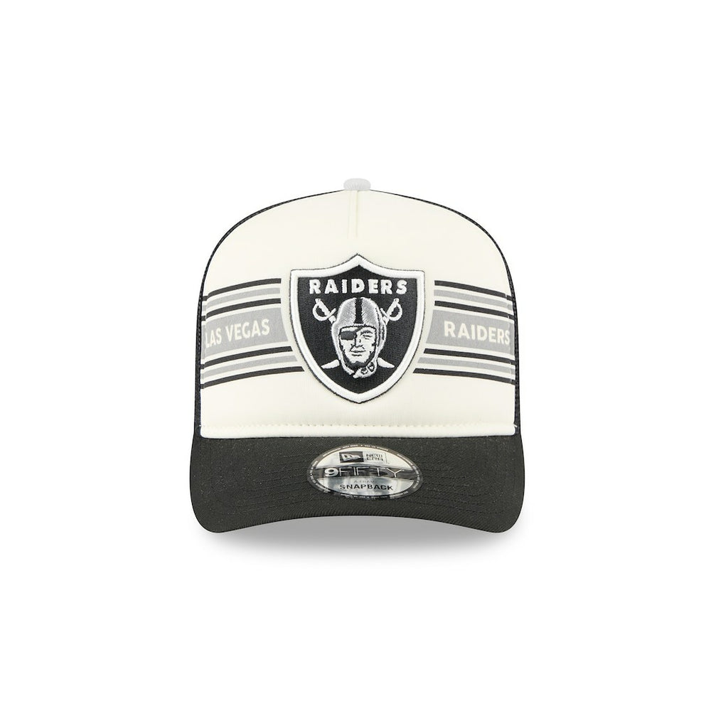 Las Vegas Raiders New Era Banner A-Frame 9FIFTY Trucker Snapback Hat