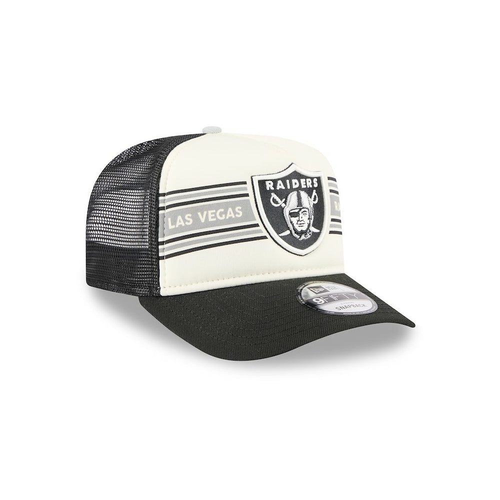 Las Vegas Raiders New Era Banner A-Frame 9FIFTY Trucker Snapback Hat