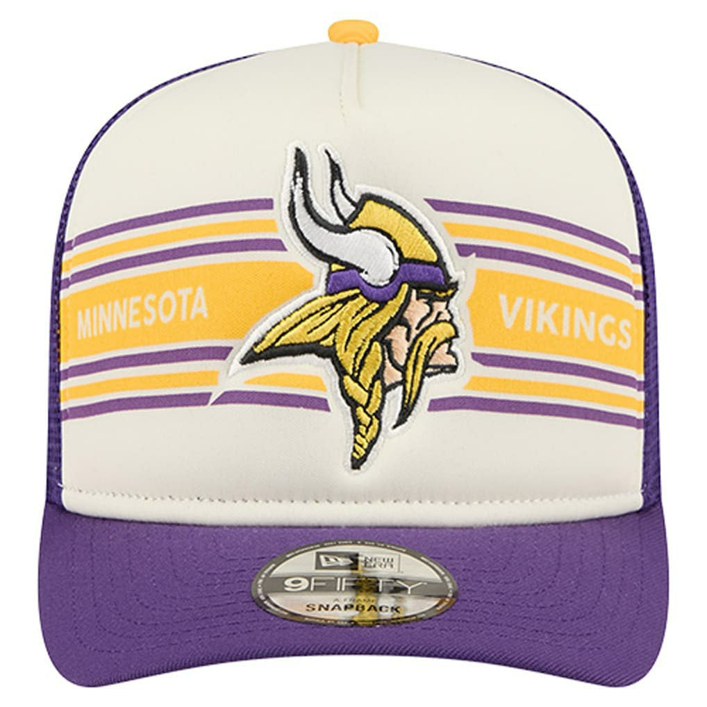 Minnesota Vikings New Era Banner A-Frame 9FIFTY Trucker Snapback Hat