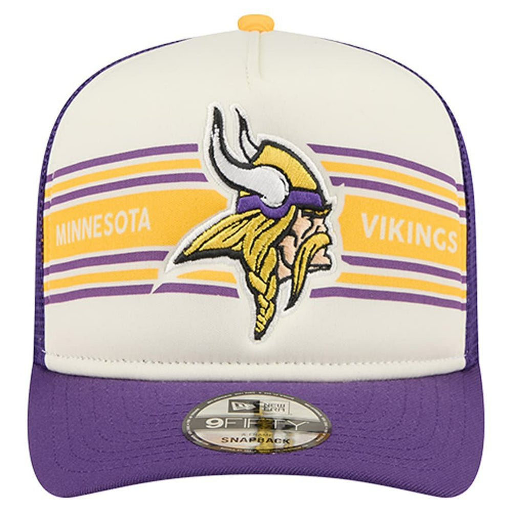 Minnesota Vikings New Era Banner A-Frame 9FIFTY Trucker Snapback Hat