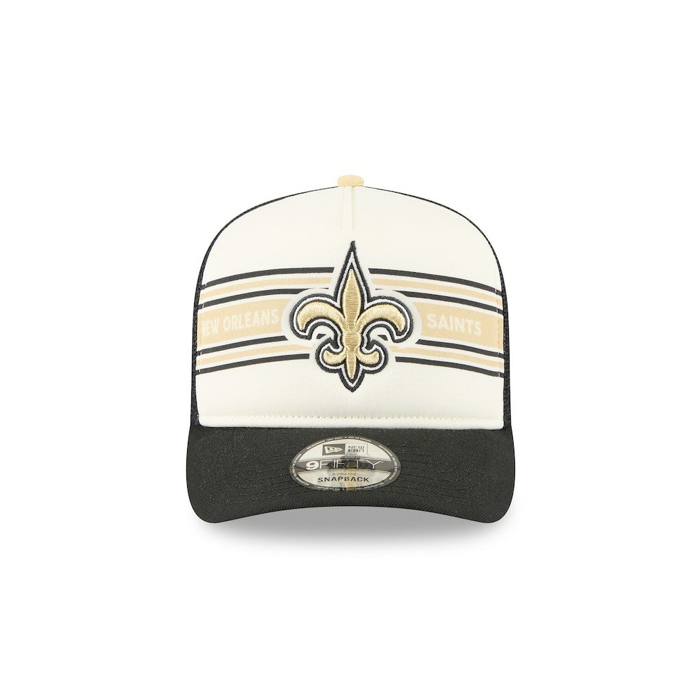 New Orleans Saints New Era Banner A-Frame 9FIFTY Trucker Snapback Hat