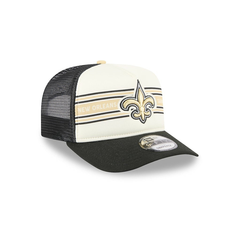 New Orleans Saints New Era Banner A-Frame 9FIFTY Trucker Snapback Hat