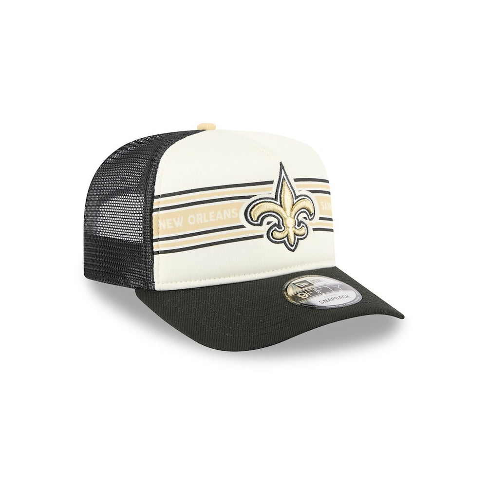 New Orleans Saints New Era Banner A-Frame 9FIFTY Trucker Snapback Hat
