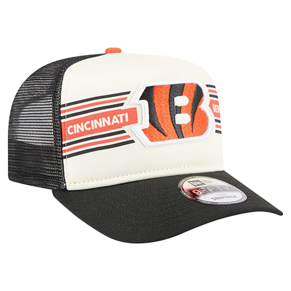 Cincinnati Bengals New Era Banner A-Frame 9FIFTY Trucker Snapback Hat