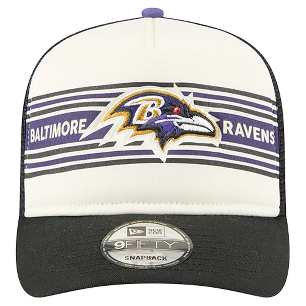 Baltimore Ravens New Era Banner A-Frame 9FIFTY Trucker Snapback Hat