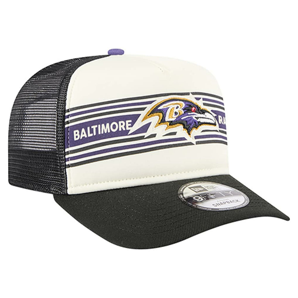 Baltimore Ravens New Era Banner A-Frame 9FIFTY Trucker Snapback Hat