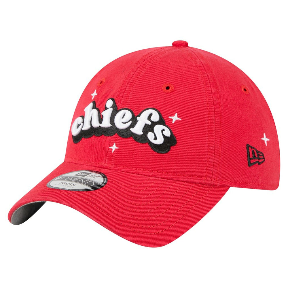 Kansas City Chiefs New Era Girls Youth Cheer 9TWENTY Adjustable Hat