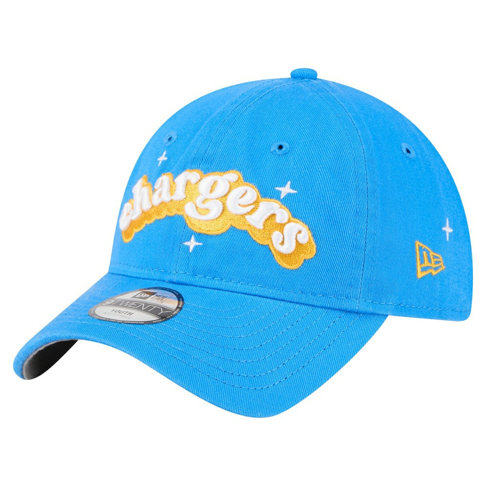 Los Angeles Chargers New Era Girls Youth Cheer 9TWENTY Adjustable Hat