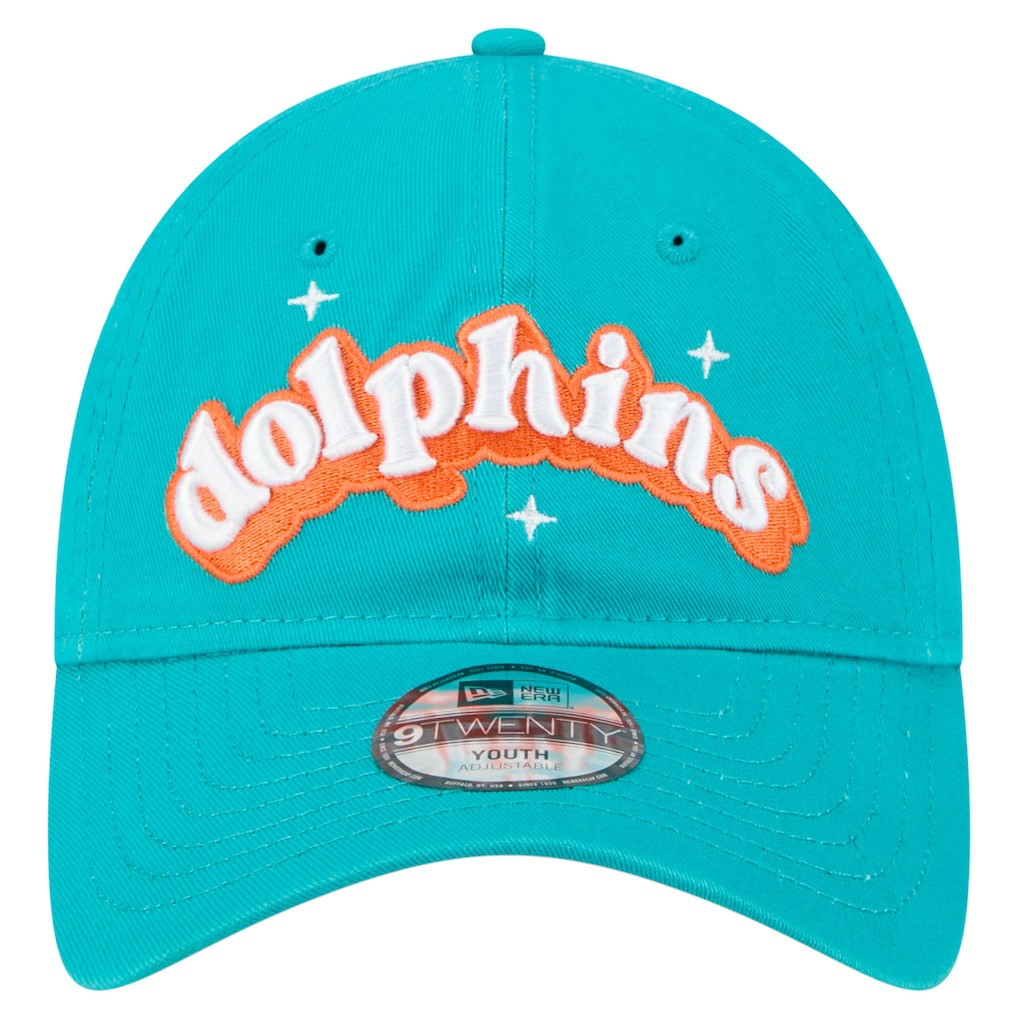 Miami Dolphins New Era Girls Youth Cheer 9TWENTY Adjustable Hat