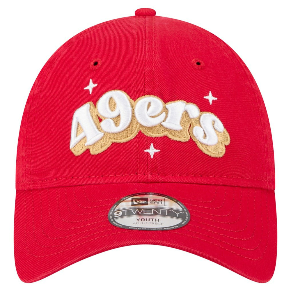 San Francisco 49ers New Era Girls Youth Cheer 9TWENTY Adjustable Hat