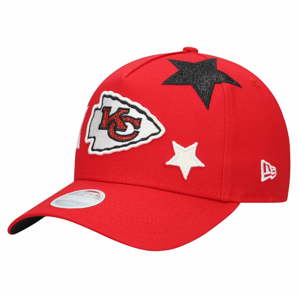 Kansas City Chiefs New Era Women's Stardom A-Frame 9FORTY Adjustable Hat