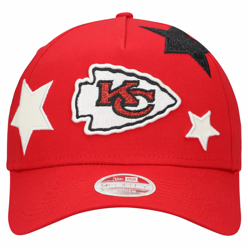 Kansas City Chiefs New Era Women's Stardom A-Frame 9FORTY Adjustable Hat