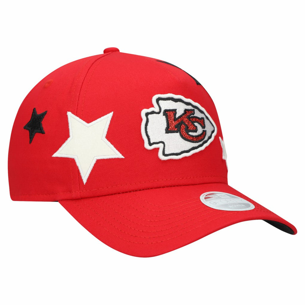 Kansas City Chiefs New Era Women's Stardom A-Frame 9FORTY Adjustable Hat
