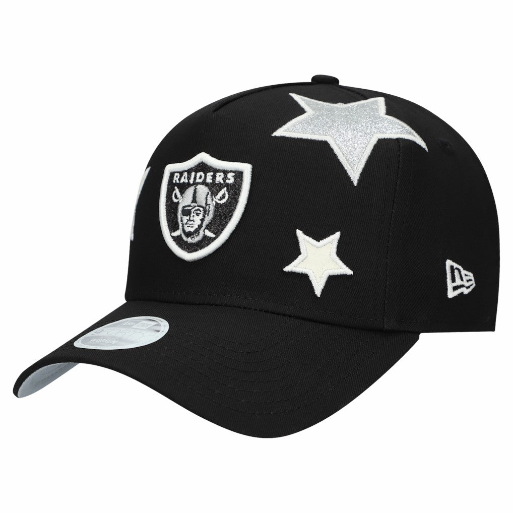 Las Vegas Raiders New Era Women's Stardom A-Frame 9FORTY Adjustable Hat