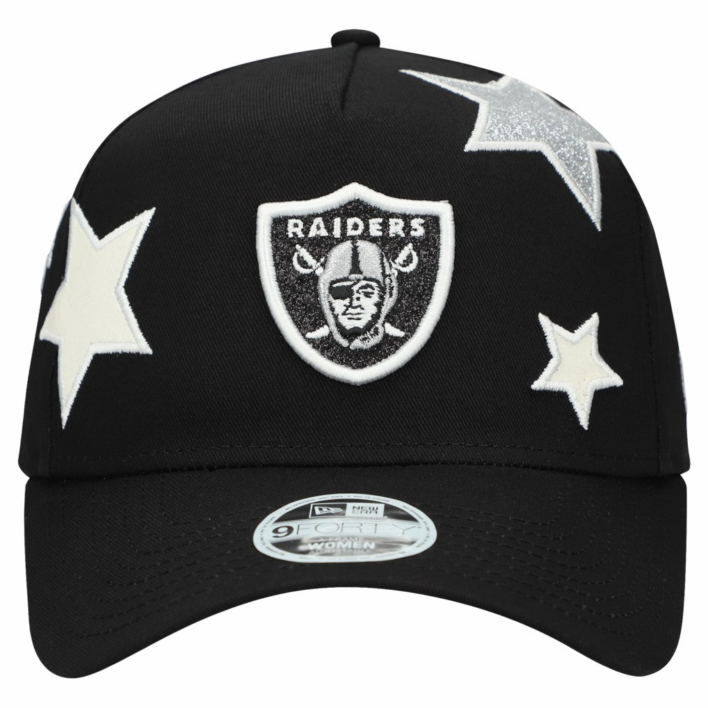 Las Vegas Raiders New Era Women's Stardom A-Frame 9FORTY Adjustable Hat