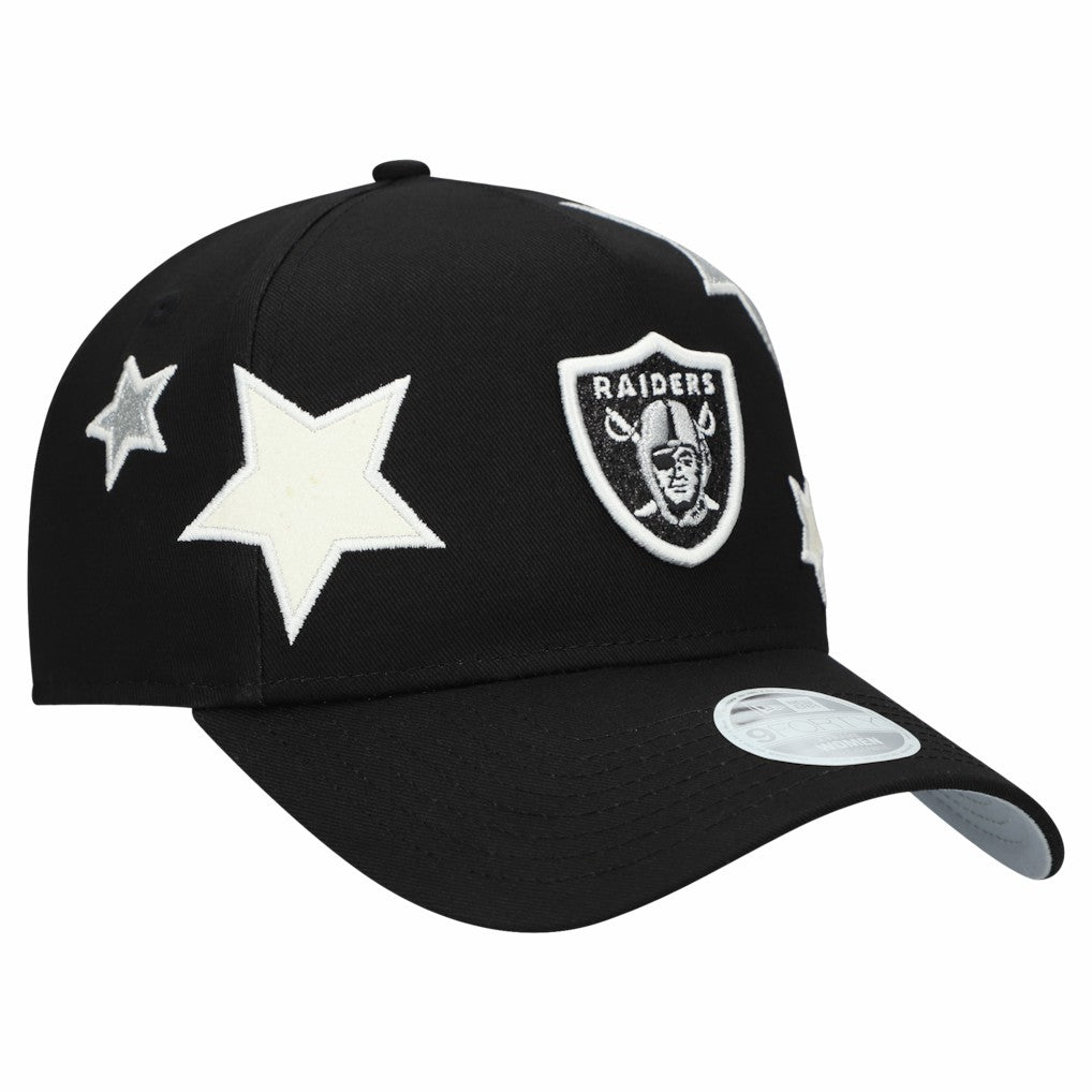 Las Vegas Raiders New Era Women's Stardom A-Frame 9FORTY Adjustable Hat