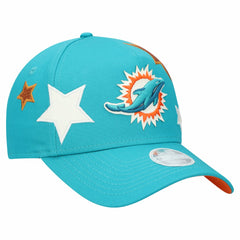 Miami Dolphins New Era Women's Stardom A-Frame 9FORTY Adjustable Hat