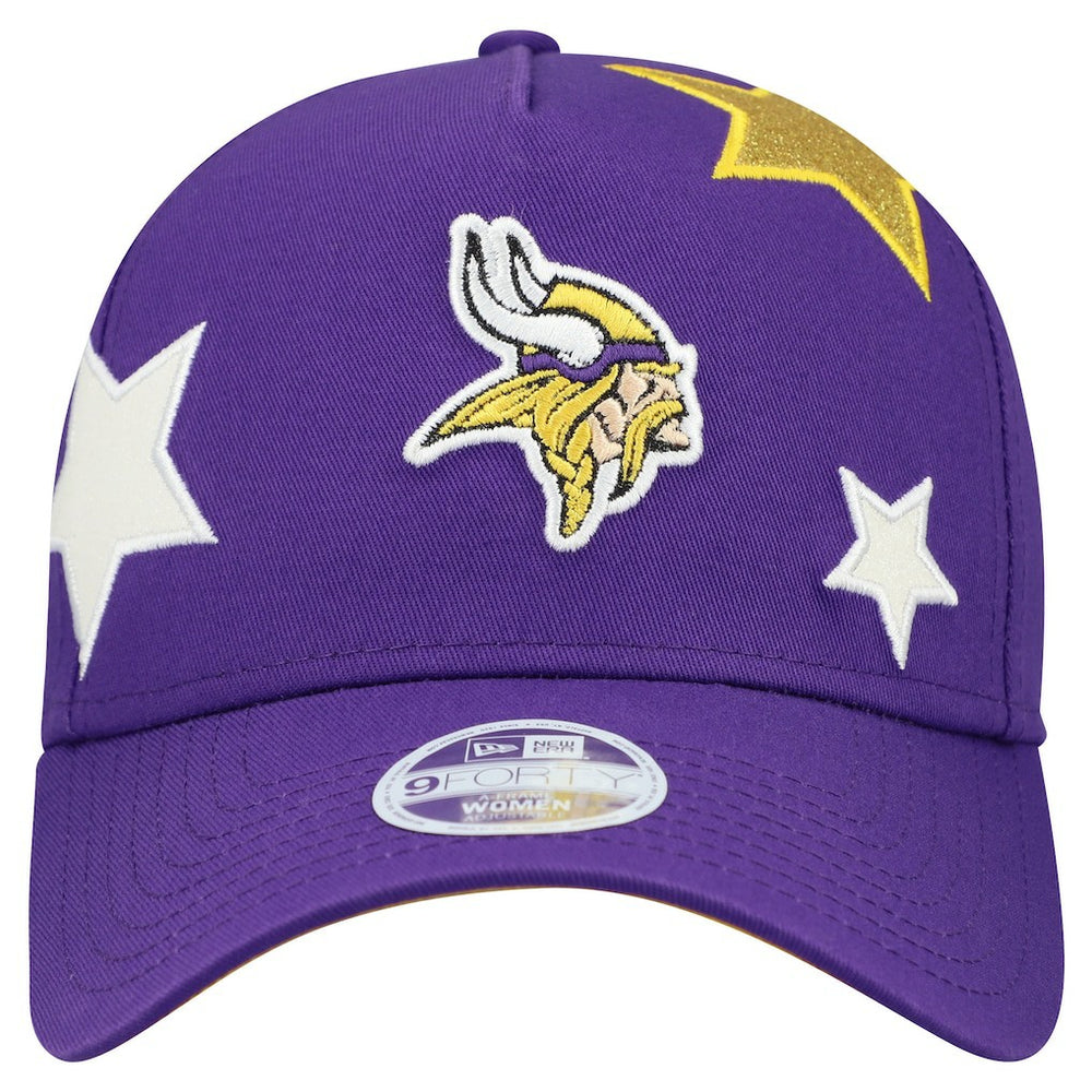 Minnesota Vikings New Era Women's Stardom A-Frame 9FORTY Adjustable Hat