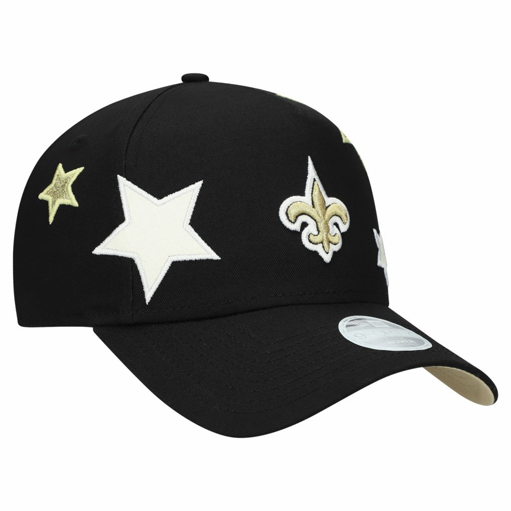 New Orleans Saints New Era Women's Stardom A-Frame 9FORTY Adjustable Hat