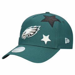 Philadelphia Eagles New Era Women's Stardom A-Frame 9FORTY Adjustable Hat