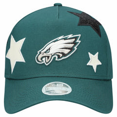 Philadelphia Eagles New Era Women's Stardom A-Frame 9FORTY Adjustable Hat