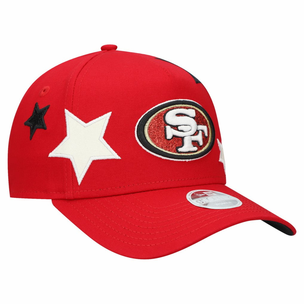 San Francisco 49ers New Era Women's Stardom A-Frame 9FORTY Adjustable Hat