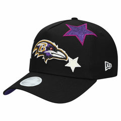 Baltimore Ravens New Era Women's Stardom A-Frame 9FORTY Adjustable Hat