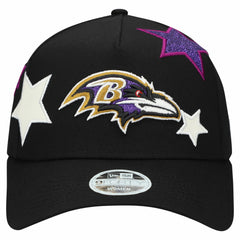 Baltimore Ravens New Era Women's Stardom A-Frame 9FORTY Adjustable Hat