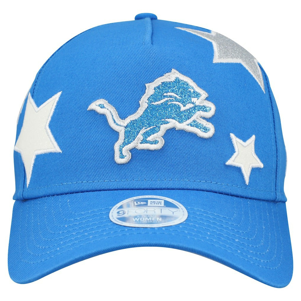 Detroit Lions New Era Women's Stardom A-Frame 9FORTY Adjustable Hat