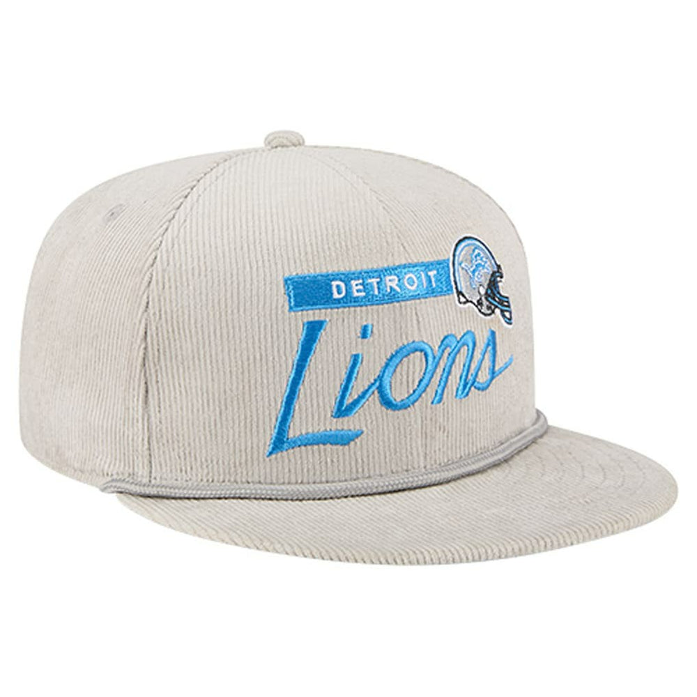 Detroit Lions New Era Cord Rope Corduroy 9FIFTY Snapback Hat