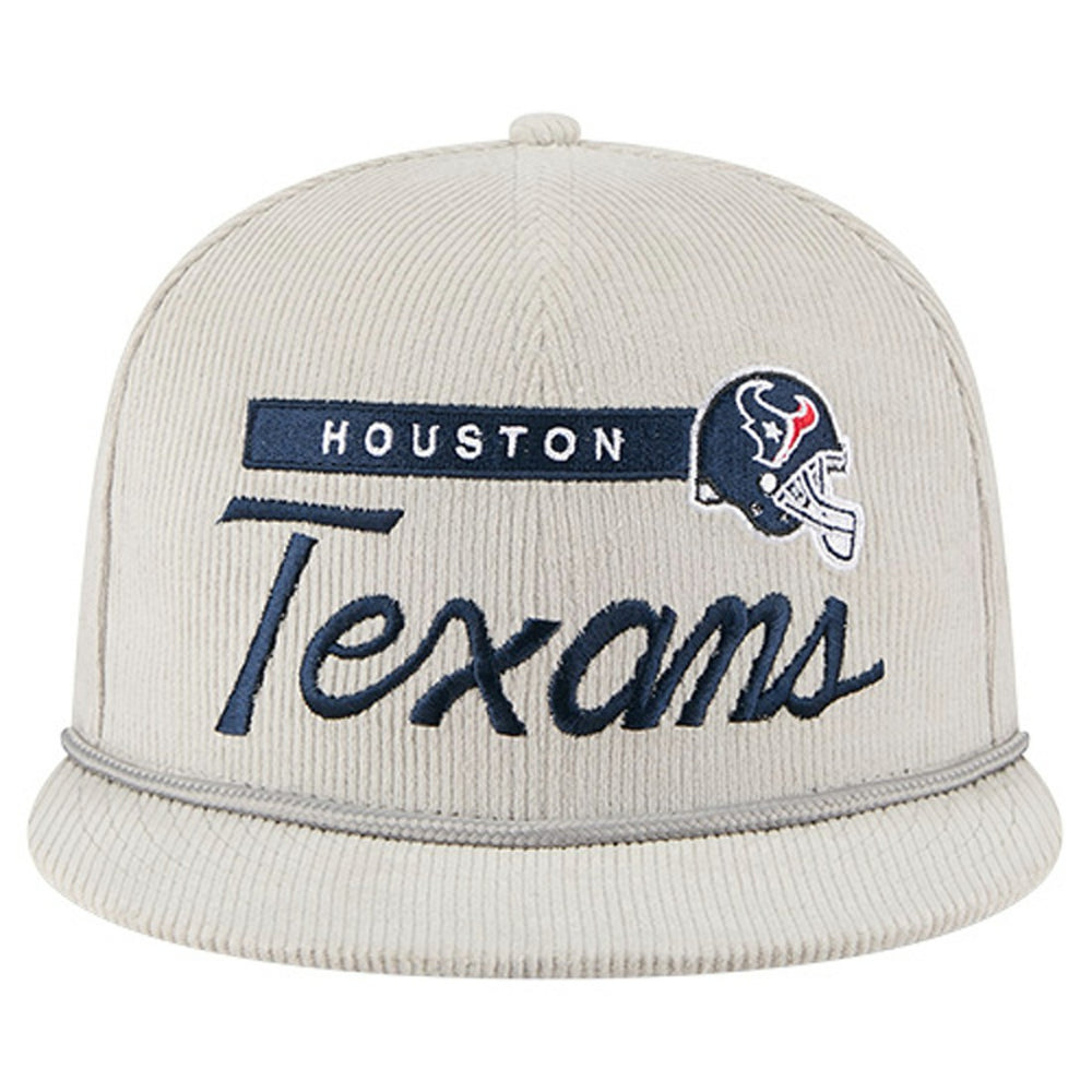 Houston Texans New Era Cord Rope Corduroy 9FIFTY Snapback Hat