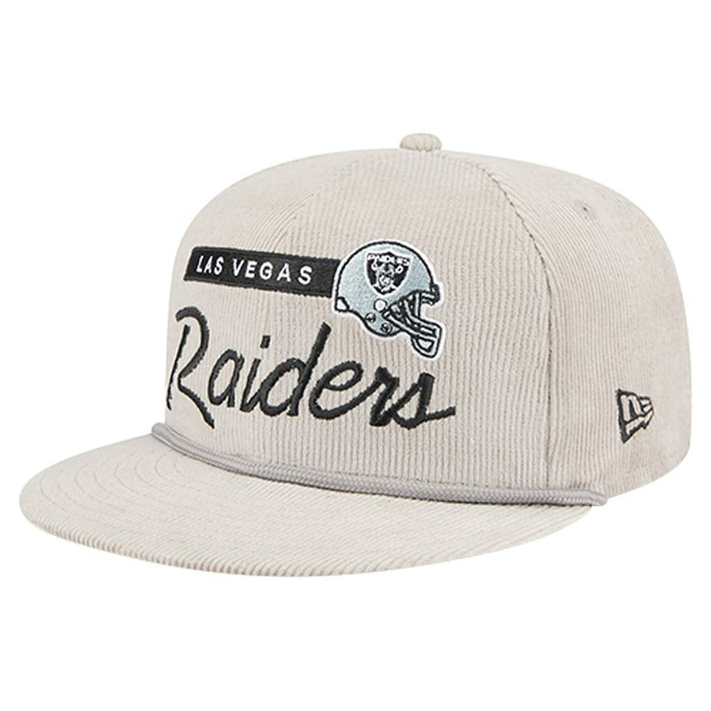 Las Vegas Raiders New Era Cord Rope Corduroy 9FIFTY Snapback Hat