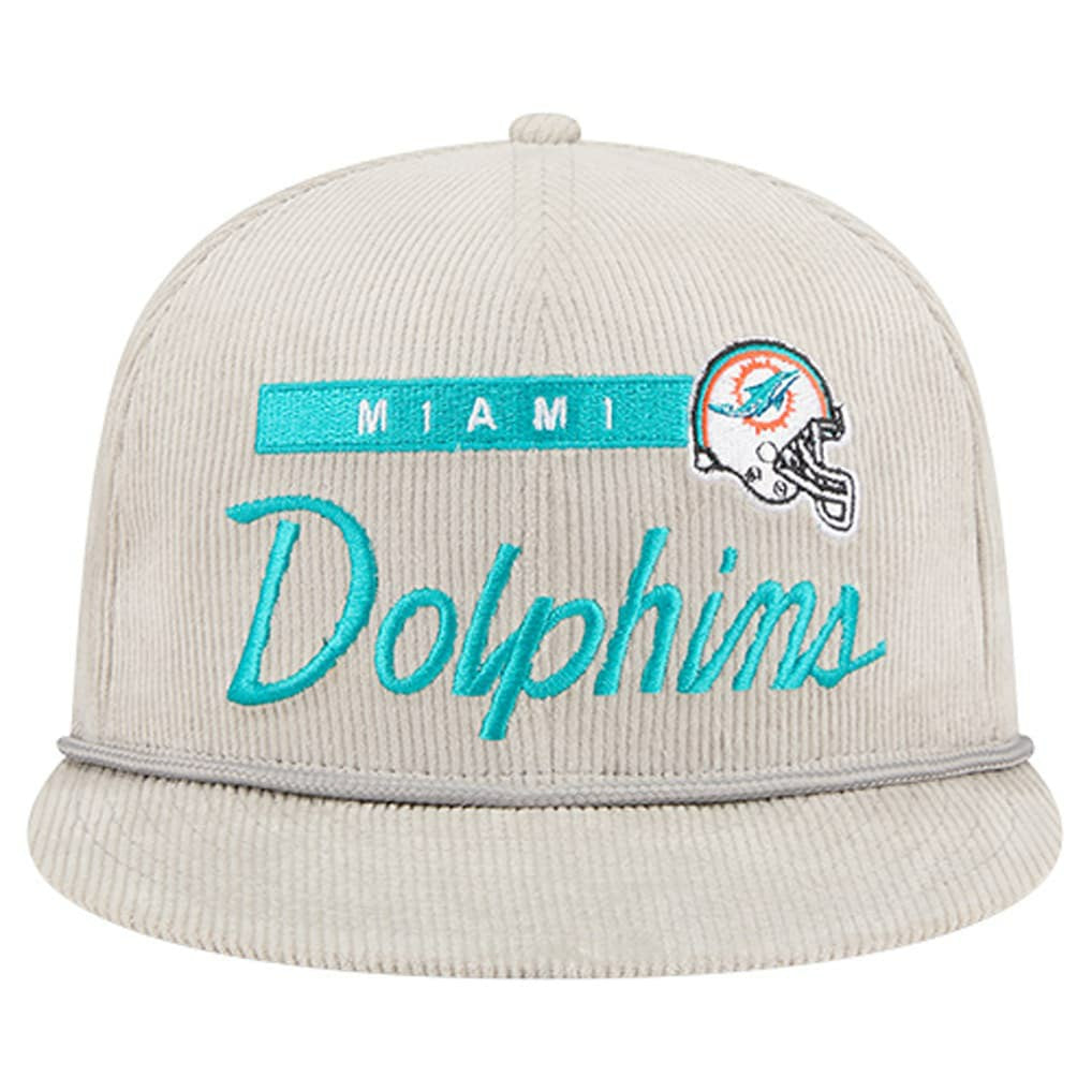 Miami Dolphins New Era Cord Rope Corduroy 9FIFTY Snapback Hat