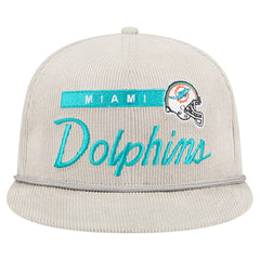 Miami Dolphins New Era Cord Rope Corduroy 9FIFTY Snapback Hat