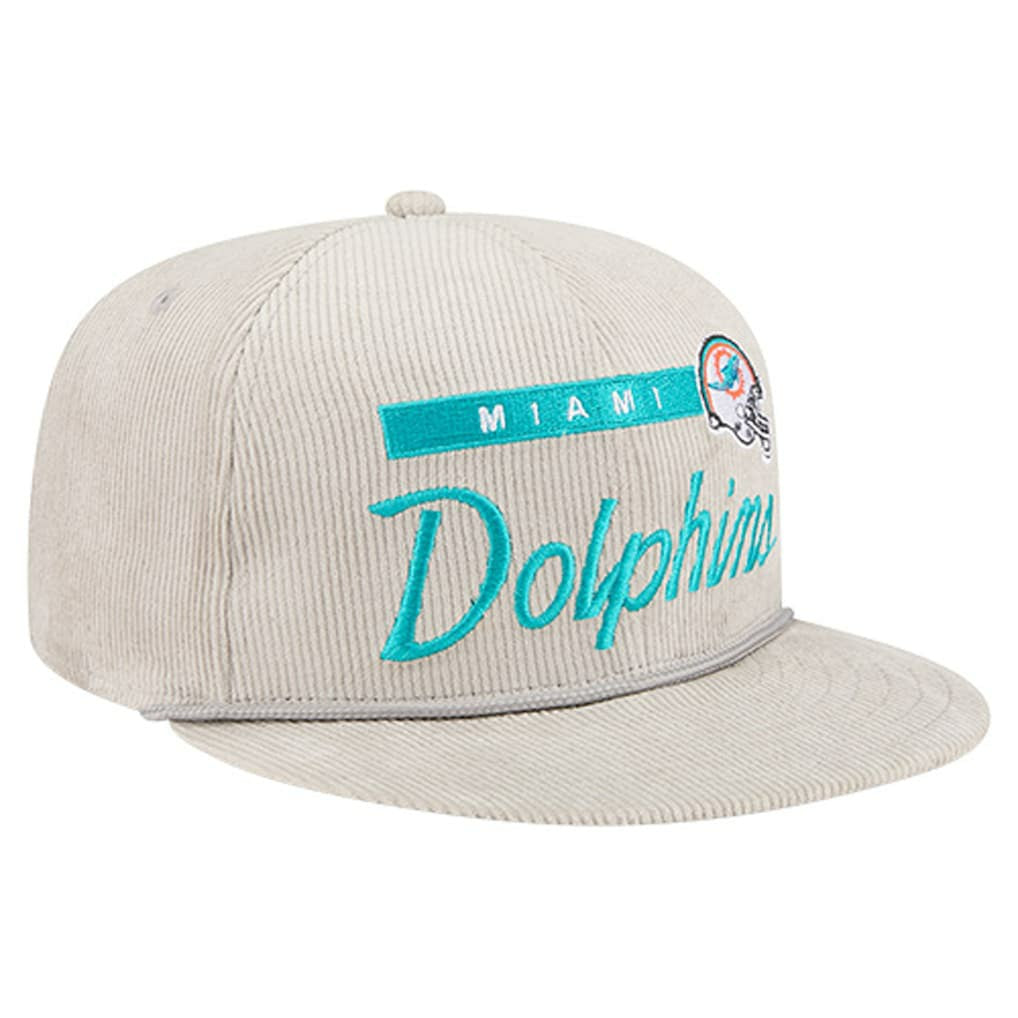 Miami Dolphins New Era Cord Rope Corduroy 9FIFTY Snapback Hat