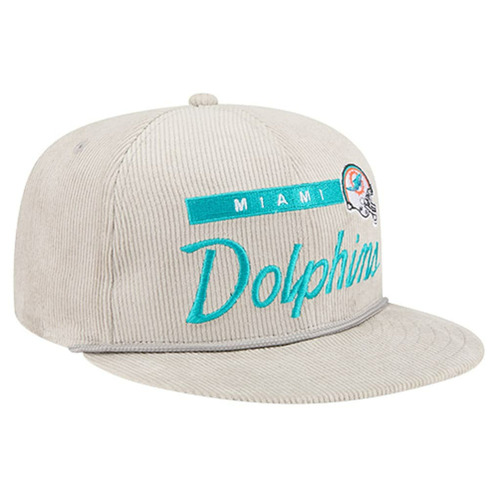 Miami Dolphins New Era Cord Rope Corduroy 9FIFTY Snapback Hat