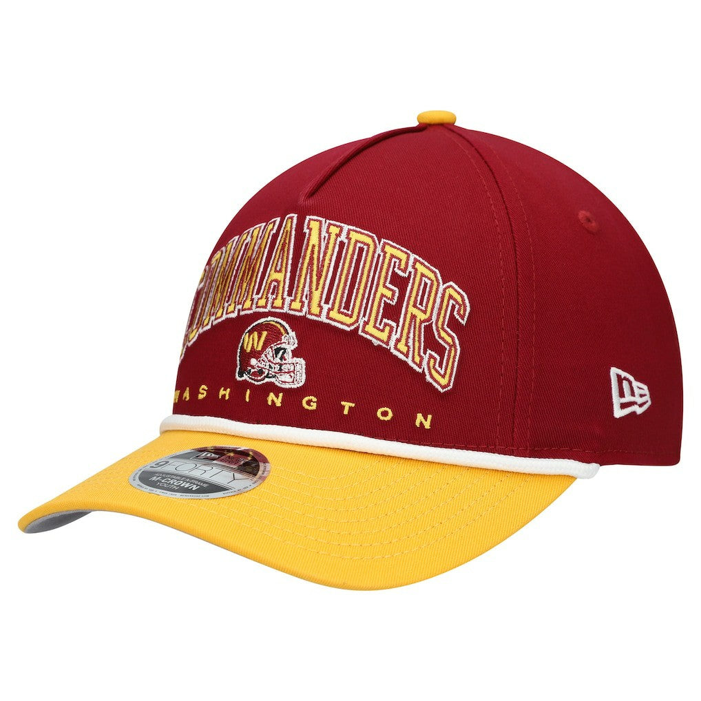 Washington Commanders New Era Youth Arch COOLERA 9FORTY A-Frame Adjustable Hat