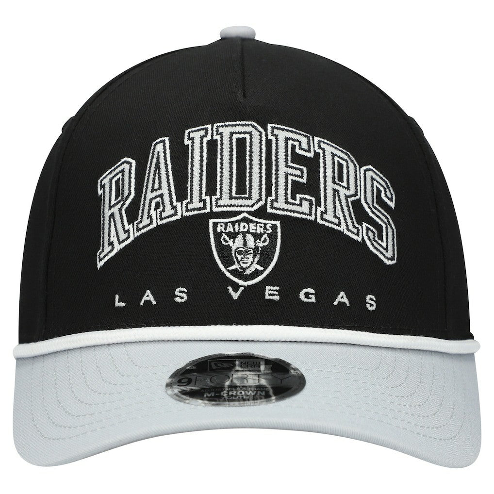 Las Vegas Raiders New Era Youth Arch COOLERA 9FORTY A-Frame Adjustable Hat