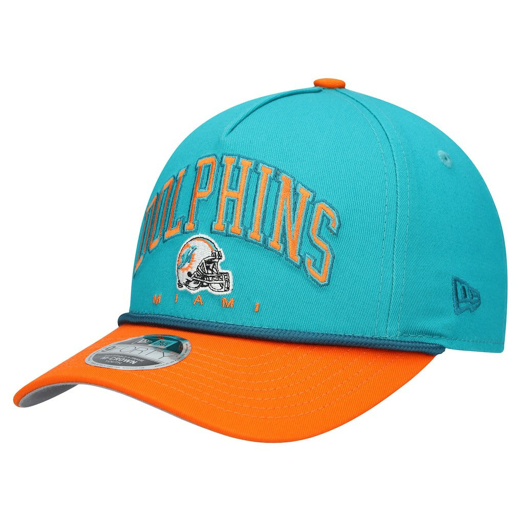 Miami Dolphins New Era Youth Arch COOLERA 9FORTY A-Frame Adjustable Hat