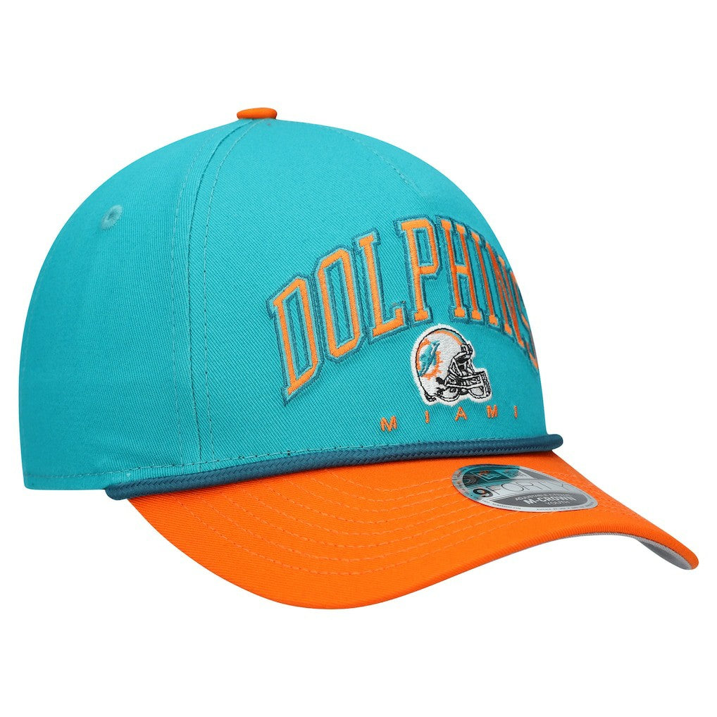 Miami Dolphins New Era Youth Arch COOLERA 9FORTY A-Frame Adjustable Hat