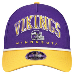 Minnesota Vikings New Era Youth Arch COOLERA 9FORTY A-Frame Adjustable Hat
