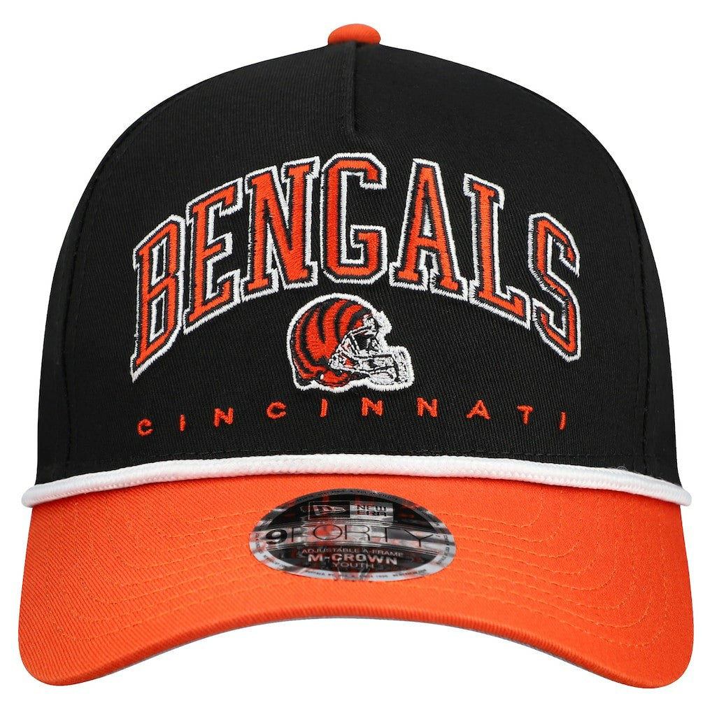 Cincinnati Bengals New Era Youth Arch COOLERA 9FORTY A-Frame Adjustable Hat