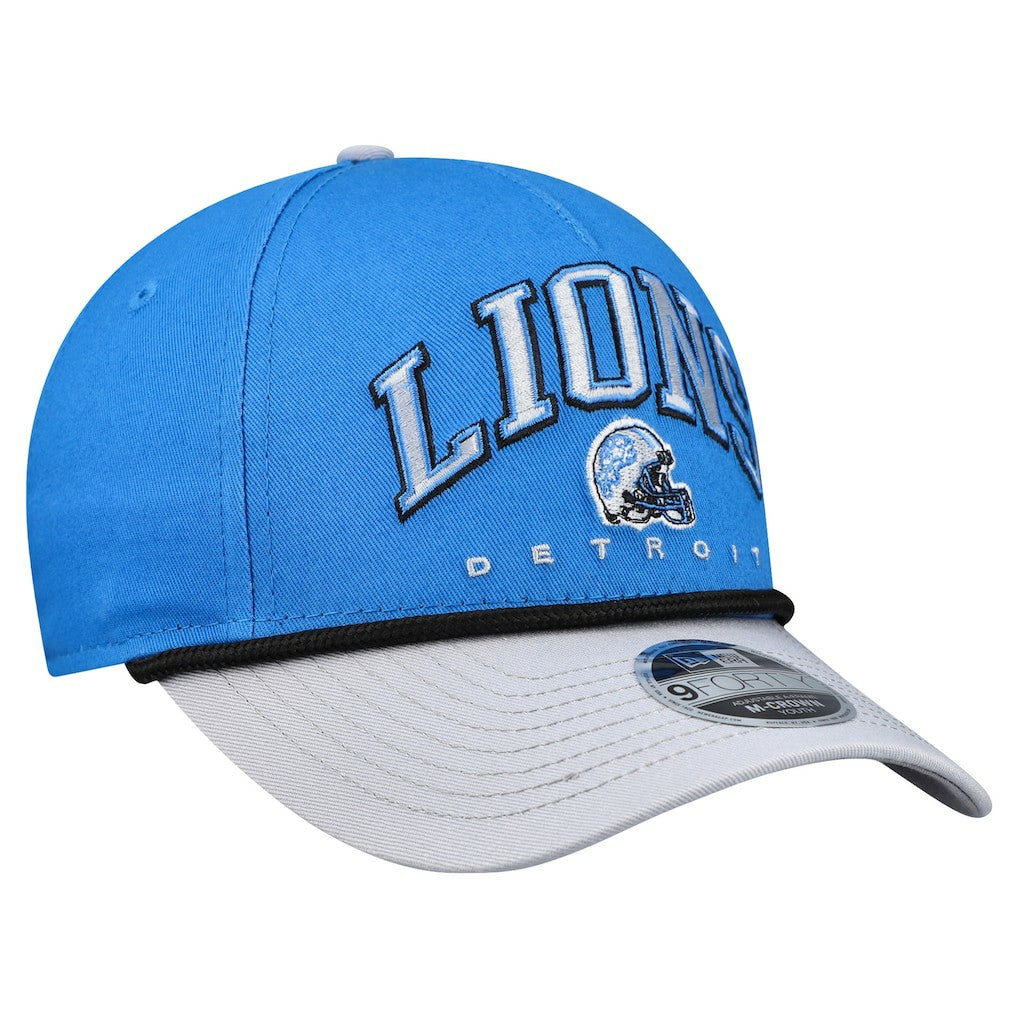 Detroit Lions New Era Youth Arch COOLERA 9FORTY A-Frame Adjustable Hat