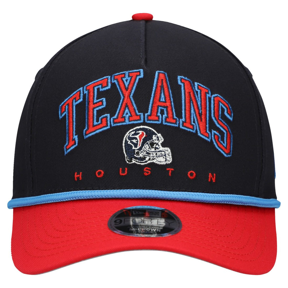 Houston Texans New Era Youth Arch COOLERA 9FORTY A-Frame Adjustable Hat